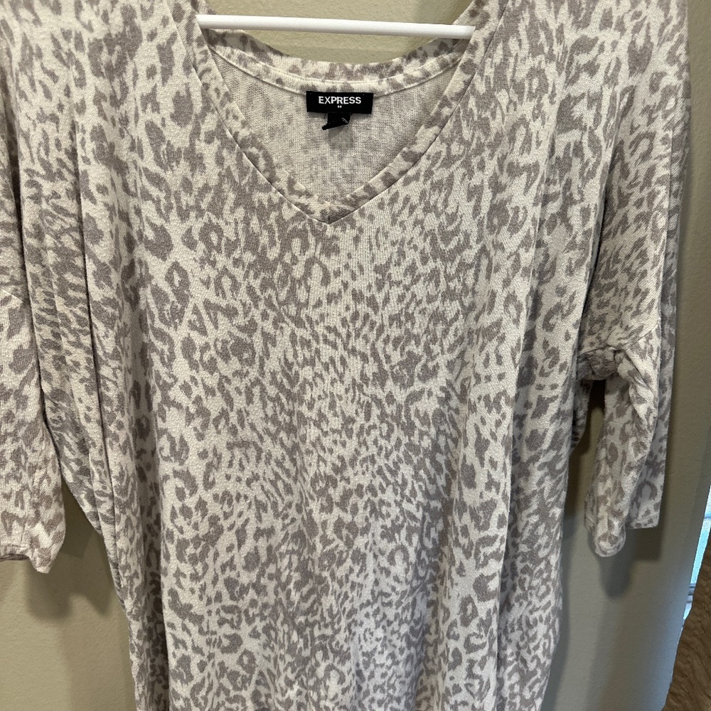 Animal print sweater
